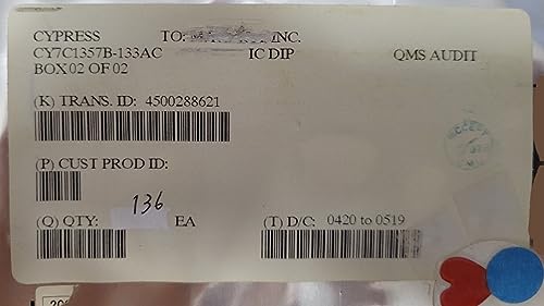 (1 PC) CY7C1357B-133AC Cypress