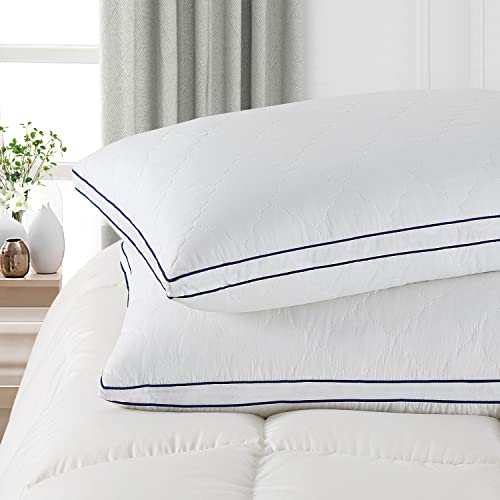 WONINOUT Goose Down Feather Pillows-Luxury Hotel Feather Bed Pillow for Sleeping-Breathable Cotton Cover-Standard Size 2Pack-White20x26inch WONINOUT Goose Down Feather Pillows-Luxury Hotel Feather Bed Pillow for Sleeping-Breathable Cotton Cover-Standard Size 2Pack-White20x26inch