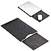 Soyan Leather and Felt Hybrid Laptop Sleeve for 13-Inch MacBook Pro 2012-2015 and 13-Inch MacBook Air 2011-2017, Fits Model A1466/A1502/A1425 (Black)