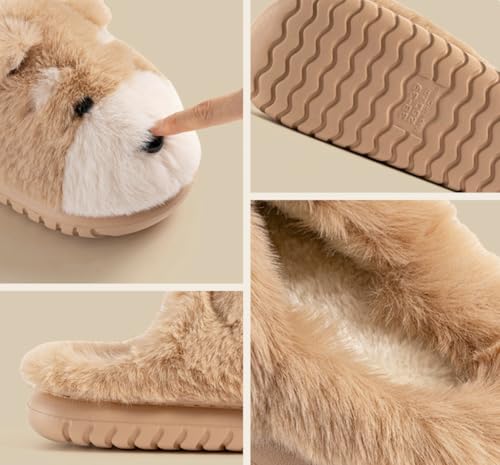 Cute Raccoon House Slippers for Women Men Memory Foam Soft Winter Warm Ideal Fluffy Bedroom Shoes Indoor Outdoor4