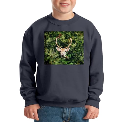 Sweatshirt enfant cerf pull nature animaux de la forêt hiver sweat - 2