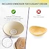 Talisman Designs Decorating Embosser | 9-Inch Warmer Basket | Dough Proofing, Box Bowls | Create, Perfect Crust & Shaped Bread Loaves