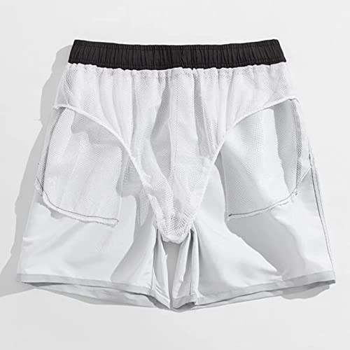 Dinnesis Zwembroek voor heren, zwart, rood, casual, korte broek voor heren, met kleurverloop, met veters aan zee, vakantie, strandbroek, casual, cool, korte broek, zonwering, kleding heren - Afbeelding 7