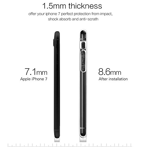 Custodia iPhone 7,Hallsen® [CRISTALLO