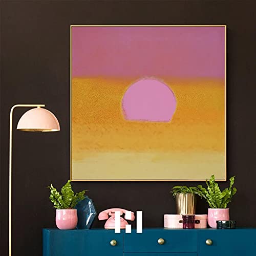 Esthetique lever du soleil art toile peintures finition soignee pour maison 70x70