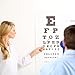 Eye Chart, Eye Exam Chart, Plastic Low Vision Eye Charts Wall Chart with Eye Occluder and Pointer, Eye Charts for Eye Exams for Doctor's OfficeSchool, Home(22x11 Inches)