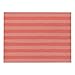 Podkładki pod talerze stołowe, podkładki pod talerze zestaw 4, 32 cm * 42 cm (bawełna i len) maty stołowe, antypoślizgowe odporne na wysoką temperaturę zmywalne podkładki czerwone paski
