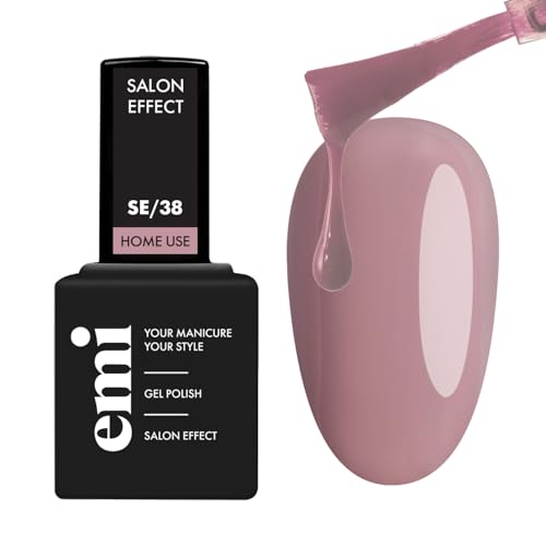 EMI Salon Effect Muted Rose HEMA free gel polish long-lasting color home use UV/LED/CCFL lamp 9 ml