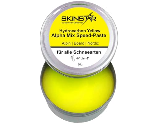 SkinStar Hydrocarbon Alpha Mix Yellow Speed-Paste Skiwax - Cera de carreras (80 g)