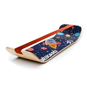 GIBBON GiBoard Balance Board for Adults & Kids – Slackline Workout Equipment Home Gym Training – Wooden Wobble Board Balance Trainer – Standing Desk Exercise – Yoga, Agility, Pilates, Core, Snowboard