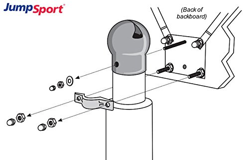 image for JumpSport Proflex Basketball Hoop Accessory & Inflatable Ball for Tram