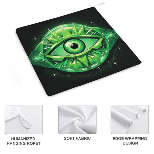Serviette en microfibre avec boucle pour une cuisine verte et propre