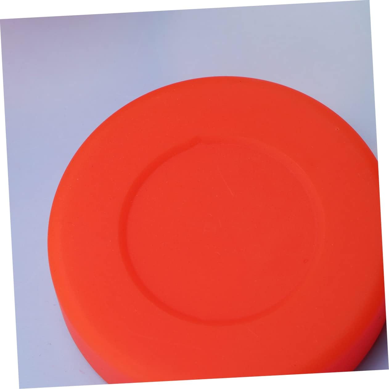 balacoo 12Pcs Adjustable Hardness Rubber Ice Hockey Pucks Matte Surface Sports Supplies for Indoor Street Hockey for Practice and Games Orange