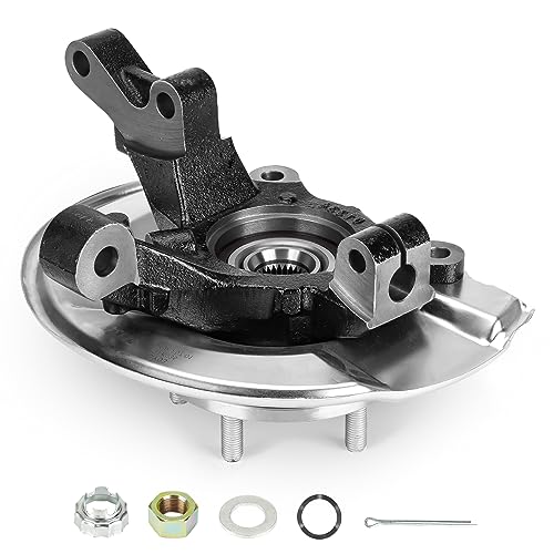 Front Left Side Steering Knuckle & Wheel Bearing Hub Assembly Compatible with Dodge Caliber 2008-2012, for Jeep Compass 2007-2017, fit for Jeep Patriot 2007-2017, Replace for 698-411, 4WD AWD FWD