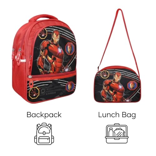 Image of Stylbase Waterproof School Bag with lunch bag combo for Boys and Girls Kids Bag with tiffin cover - Backpack Bag for Travelling for 5-7 Years 15 Inches