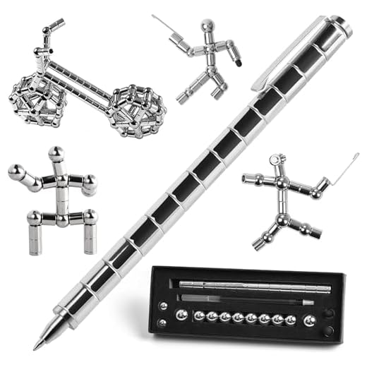 asuku Magnetic Sculpture Building Toys Building Blocks, Eliminate Pressure Fidget Gadgets, Relieving Stress Boredom ADHD Autism, Office and Home Decoration,Creative Magnetic Pen …