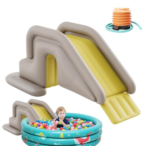 Tobogán de Agua para Piscina Inflable, Toboganes Resistentes al Vuelco para Diversión en Parques Acuáticos de Exterior, Accesorios para Piscinas de Agua, Enterradas e Inflables de Jardín