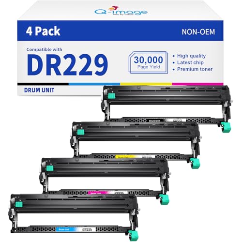 Tambour DR229 DR-229CL compatible avec imprimantes Brother HL-L3280CDW - Pack de 4