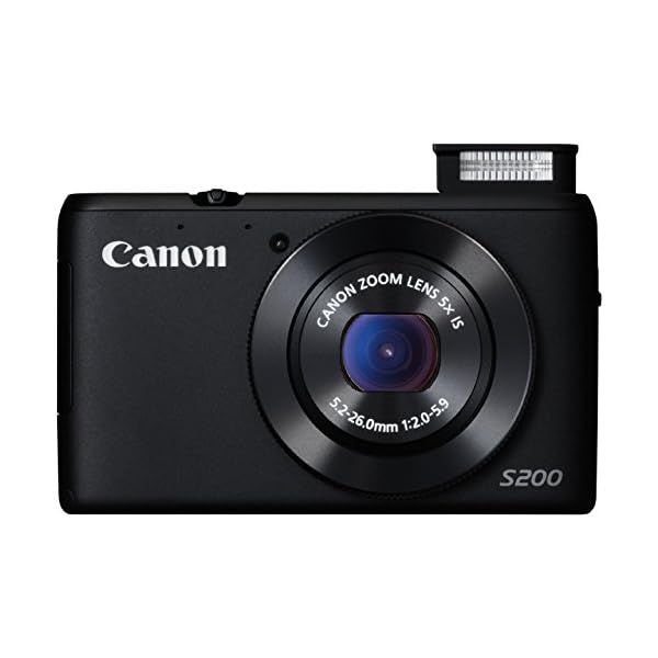 Canon PowerShot S200 Digitalkamera (10,1 MP, 5-Fach Opt. Zoom, 7,5cm (3 Zoll) LCD-Display, HD, GPS) schwarz – Bild 3