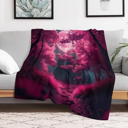 Polaire de flannel moelleuse lune sakura de qualité supérieure