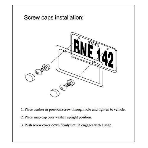 Jr2 3 Row 710+ Premium Sparking Rhinestone Metal License Plate Frame+4 Matching Screw Cap+4 Screws (White-Chrome Frame) #TOP4