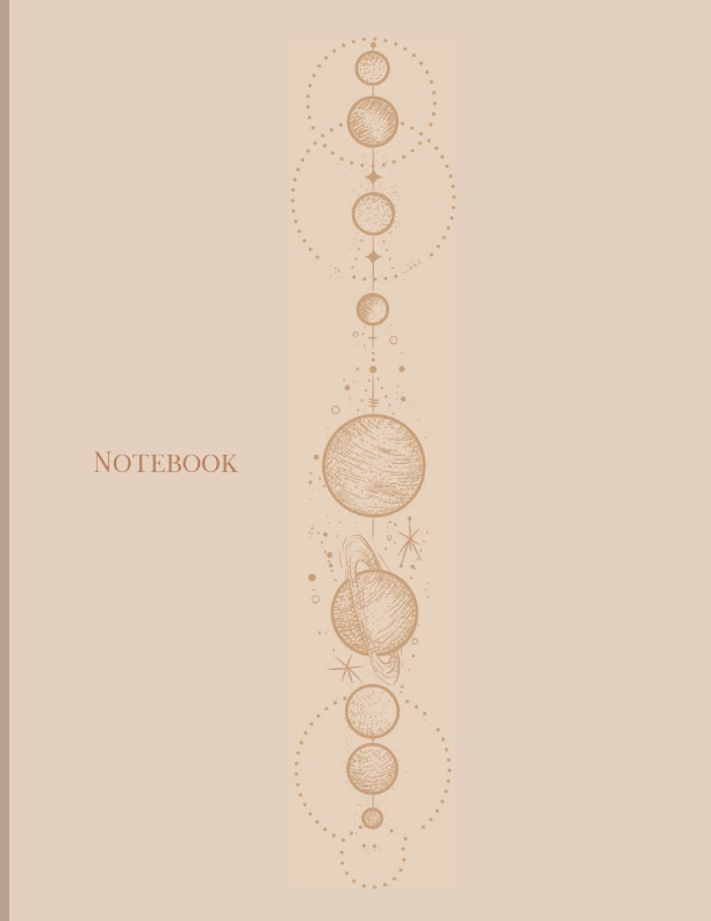 Aesthetic Notebook: College Ruled, Aesthetic Outer Space Notebook, Blank Lined Paper Notebook