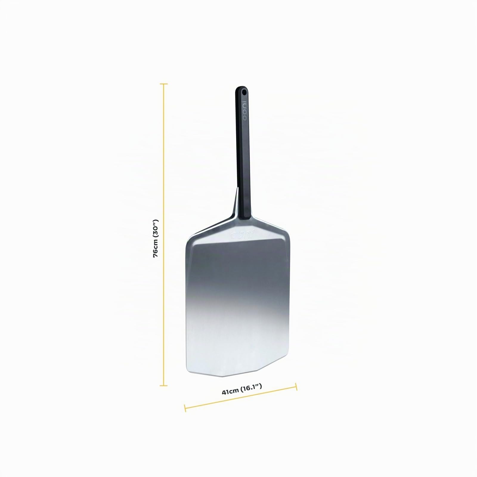 Pala Pizza Ooni 16” (40 cm) para Mini Horno para Pizza - Pala para Pizza con Mango Largo y Superficie Lisa en Aluminio - Haz Pizzas Como un Pro!