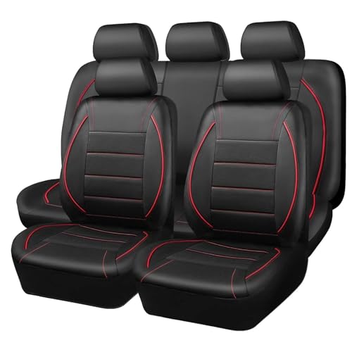 Housses siège voiture 5 places en cuir imperméable et simples à poser