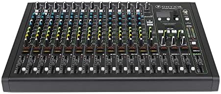 Mackie 16-Channel Premium Analog Audio Mixer with Multi-Track USB (Onyx16)., Black