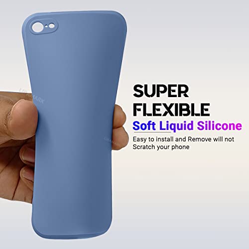 Image of LIRAMARK Silicone Soft Back Cover Case for Apple iPhone 6 / iPhone 6s (Silicone Blue)