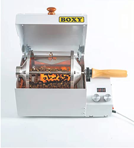 Toplionace 220V Elektrische Verwarming Koffiebrander, 1200W Koffieboon Roosteren Machine Commerciële Hittebestendig Quartz Glas Drum 400g - Image 7