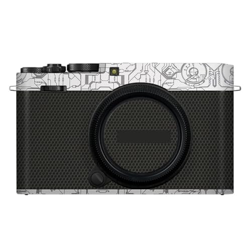 Película protectora FujiFilm X-E4 con diseño de circuito blanco para cámara