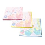 平田屋タオル株式会社 3重ガーゼハンカチ3枚セット ふんわり和柄 【ガーゼ不足解消企画】 (花てまり)