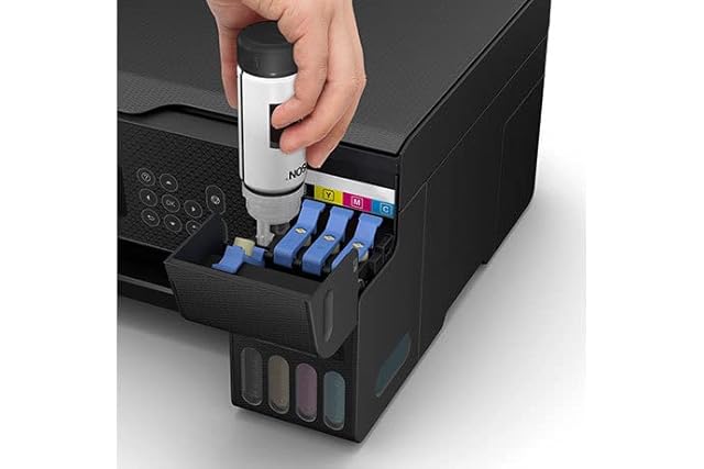 Epson Ecotank L3260 A4 Wi-Fi All-in-One Ink Tank Colour Printer, Black view 2