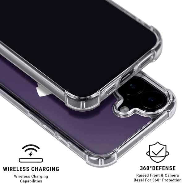 Skinit Clear Phone Case Compatible with iPhone 17 - Officially Licensed Kansas State University K-State Design