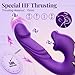 Rabbit Ears Pleasure Toy Automatic Control Adult Toy for Women 7.87 Inch Realistic Silicone Dick with Strong Suction Cup for Hands-Free Play - Soft Sensory Accessories Portable Gifts R1685B