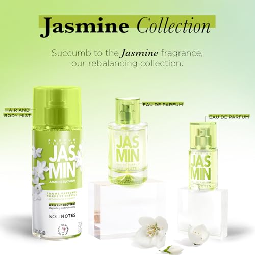 Image of Solinotes Jasmine Eau de Parfum, White Flowers & Musk, Vegan, 1.7 Fl Oz