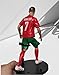 VELINPAVO Super Soccer Player Cristiano Ronaldo Figure, Football Classic No. 7 Action Figure, Great for Birthday Anniversary, Office&Desk,7.5” H x 3.9” L x 3.9” W