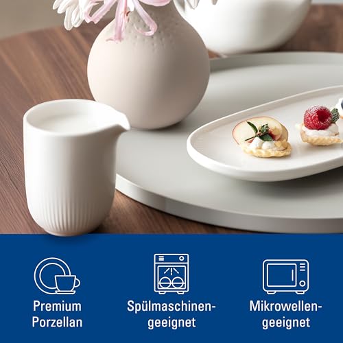 Villeroy & Boch Afina Milk Pitcher, for Milk, Cream and Sauces, Premium Porcelain, Made in Germany, Dishwasher and Microwave Safe, White, 7.5 oz Capacity by Villeroy & Boch - Image 3