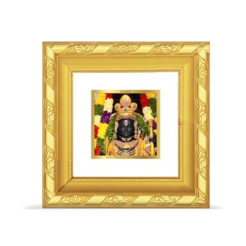 Ram Lalla cadre photo Ram Mandir feuille or 24 carats DG 103 pour décoration maison
