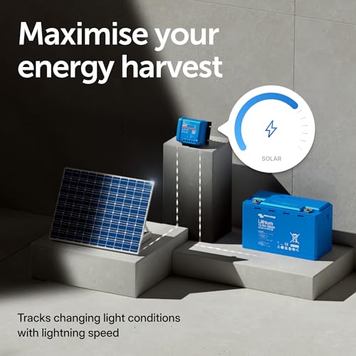 Victron Energy SmartSolar MPPT 100V 20 amp 12/24/48-Volt controlador de carga solar (Bluetooth)