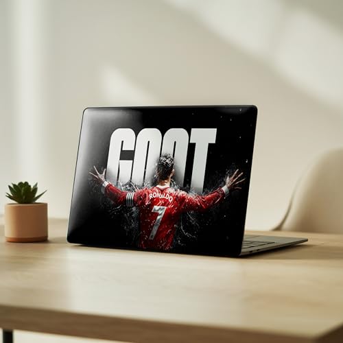 Image of NoWorries Laptop Skin for 15.6 & 14 Inch Laptop | Motivational, Superhero, Sports & Graphic Design Laptop Sticker Wrap | Premium Vinyl Laptop Cover (Ronaldo7, 13.5 x 9.5inches)