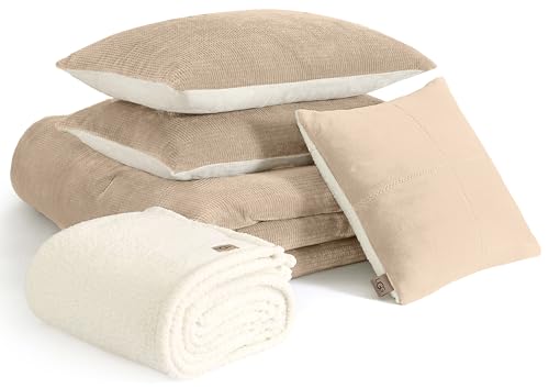 UGG 5-Piece Comforter Set King Ivory