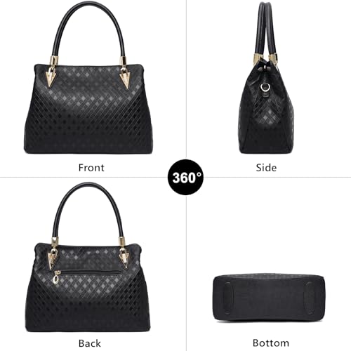 Bolso Satchel de Cuero Auténtico para Mujer miniatura 4