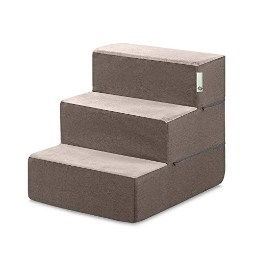 Zinus Easy Pet Stairs / Pet Ramp / Pet Ladder, Medium, Sand #TOP7