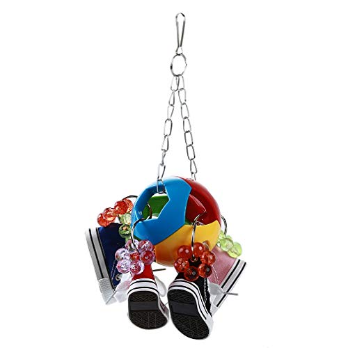 UINKE Bird Chewing Toy Parrot Cage Bite Toys Funny Shoes Tearing Toys for Variety of Parrots Birds