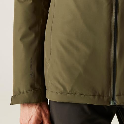 Chaqueta impermeable hombre Regatta Thornridge con aislamiento térmico y capucha ajustable 5
