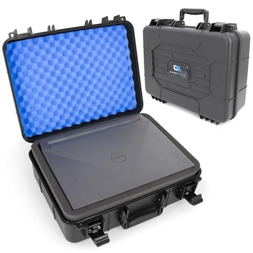 CASEMATIX 15.6 Inch Hard Laptop Case – Rugged Shockproof Travel Carrying Case with Foam Protection for 15” Gaming Laptops, Fits Devices Up to 14.5 x 10.5 – Accessories Storage Included by CASEMATIX - Used condition - US$38.52