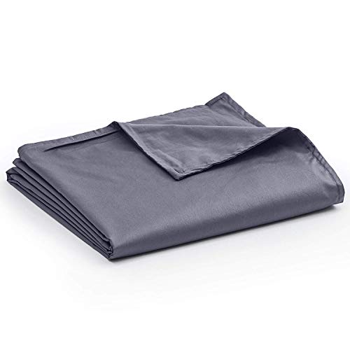 Ynm Weighted Blanket With Cotton Duvet Bundle | 60''X80'' 25Lbs, Queen Size Bed, Suit For One Person(~240Lbs) | Dark Grey #TOP5