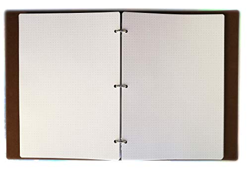 Ersatzteil A4 21 x 30 cm mit 4 Löchern für Auffangbehälter groß mit 2/4 Ringen (200 Blatt mit 3 Punkt-Löchern) Cover